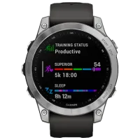 Ceas inteligent Garmin Fenix 7 1.3"/ 010-02540-01/ Graphite Silver photo 2
