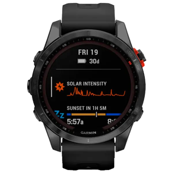 Умные часы Garmin Fenix 7s Solar 1.3"/ 33 мм/ Черный -/ 010-02539-13 photo 2