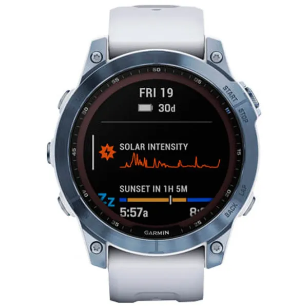 Ceas inteligent Garmin Fenix 7 Sapphire Solar 1.3"/ 33 mm/ Blue -/ 010-02540-25 photo 2