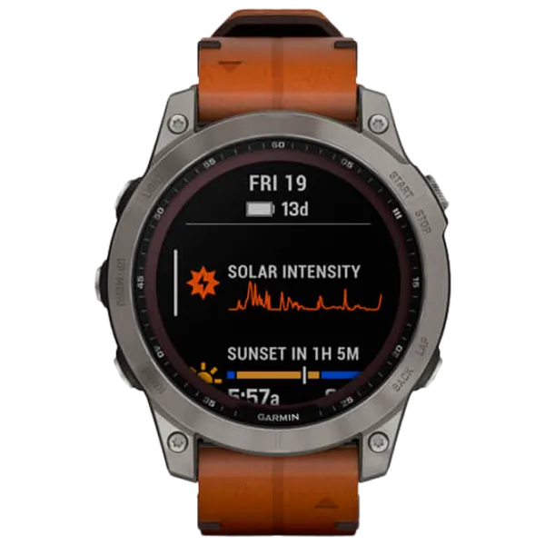 Умные часы Garmin Fenix 7 Sapphire Solar 1.3"/ 010-02540-31/ Коричневый Серый photo 2