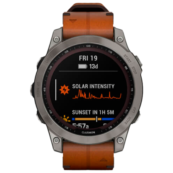 Умные часы Garmin Fenix 7 Sapphire Solar 1.3"/ 010-02540-31/ Коричневый Серый photo 2
