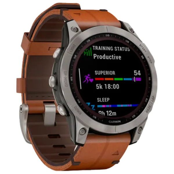 Умные часы Garmin Fenix 7 Sapphire Solar 1.3"/ 010-02540-31/ Коричневый Серый photo 3
