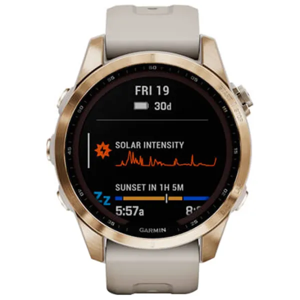 Умные часы Garmin Fenix 7s Sapphire Solar 1.3"/ 010-02539-21/ Светло песочный Светло золотистый photo 2