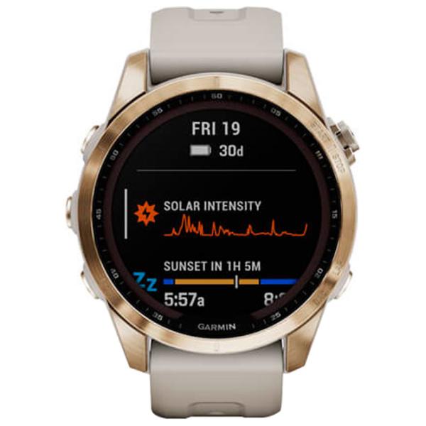 Умные часы Garmin Fenix 7s Sapphire Solar 1.3"/ 010-02539-21/ Светло песочный Светло золотистый photo 2
