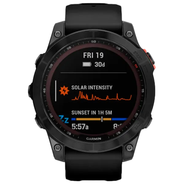 Умные часы Garmin Fenix 7 Solar 1.3"/ 33 мм/ Серый -/ 010-02540-11 photo 2
