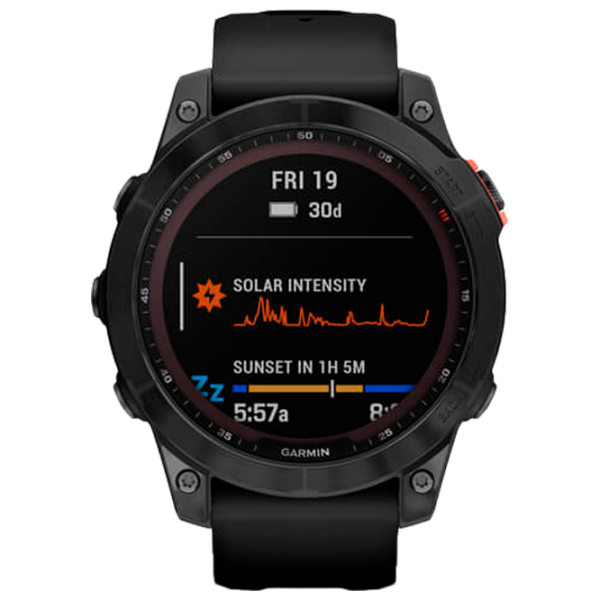 Умные часы Garmin Fenix 7 Solar 1.3"/ 33 мм/ Серый -/ 010-02540-11 photo 2