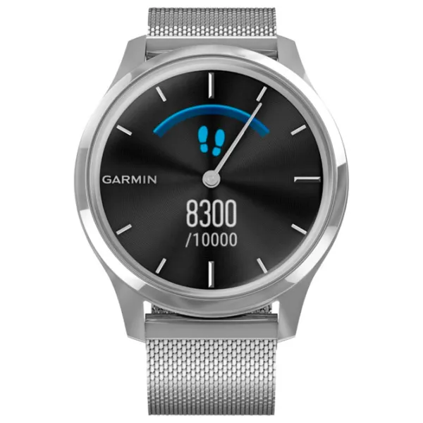 Ceas inteligent Garmin Vivomove Luxe 0.95"/ 010-02241-23/ Milanese Silver photo 2