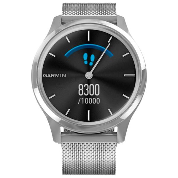Ceas inteligent Garmin Vivomove Luxe 0.95"/ 010-02241-23/ Milanese Silver photo 2