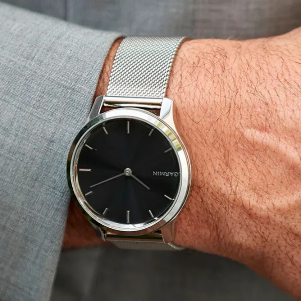 Ceas inteligent Garmin Vivomove Luxe 0.95"/ 010-02241-23/ Milanese Silver photo 6