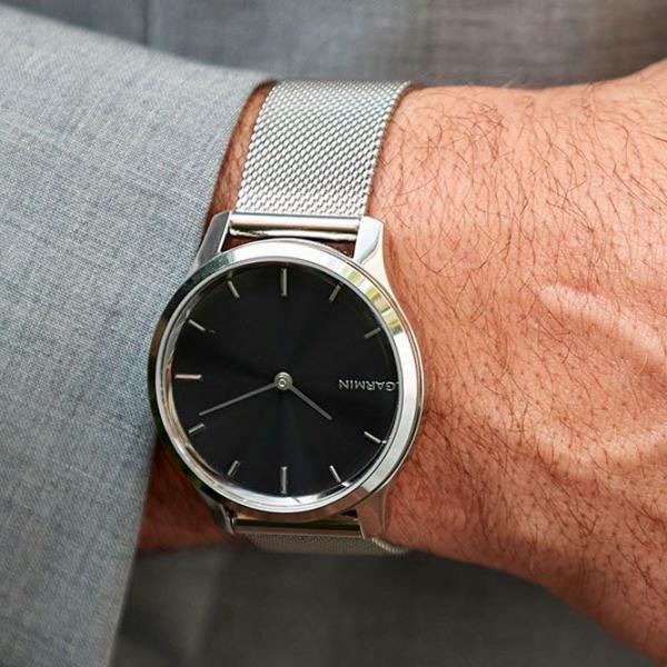 Ceas inteligent Garmin Vivomove Luxe 0.95"/ 010-02241-23/ Milanese Silver photo 6