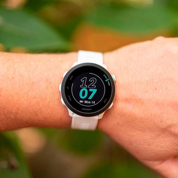 Ceas inteligent Garmin Forerunner 55 1.04"/ 010-02562-11/ Whitestone White photo 7