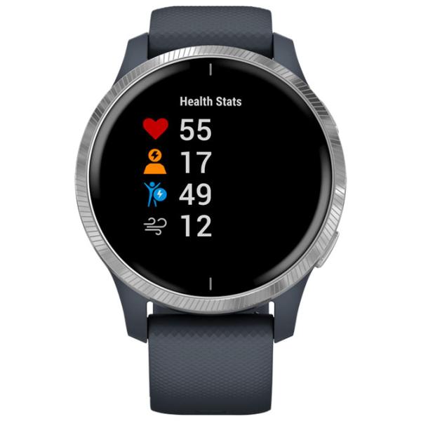 Ceas inteligent Garmin Venu 1.2"/ 010-02173-04/ Granite Silver photo 3