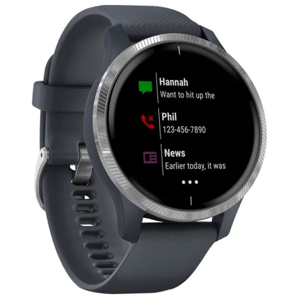 Ceas inteligent Garmin Venu 1.2"/ 010-02173-04/ Granite Silver photo 4