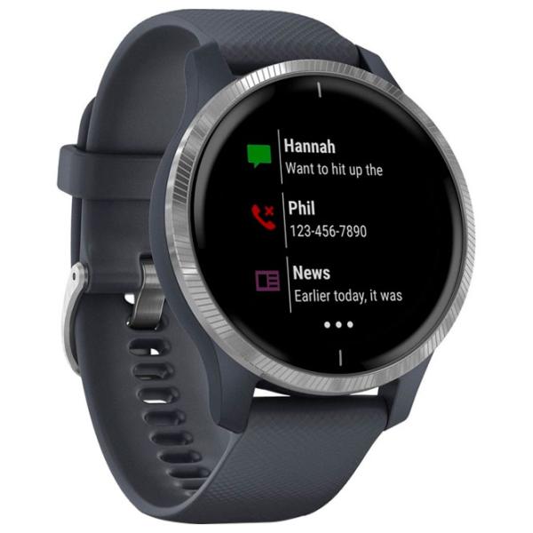 Ceas inteligent Garmin Venu 1.2"/ 010-02173-04/ Granite Silver photo 4