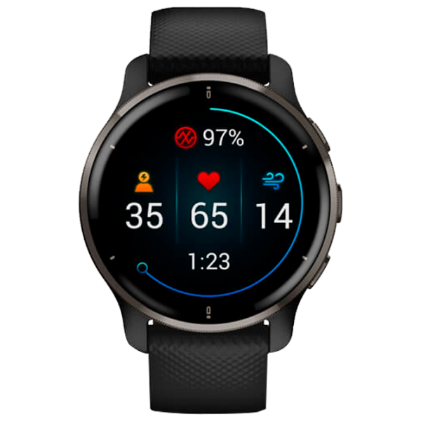 Умные часы Garmin Venu 2S Plus 1.3"/ 43.6 мм/ Черный - Чёрный/ 010-02496-11 photo 7