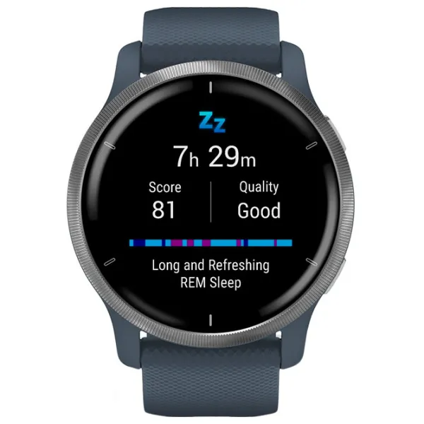Ceas inteligent Garmin Venu 2 1.3"/ 010-02430-10/ Granite Silver photo 2