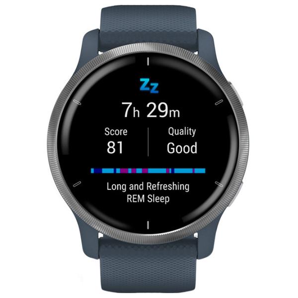 Ceas inteligent Garmin Venu 2 1.3"/ 010-02430-10/ Granite Silver photo 2