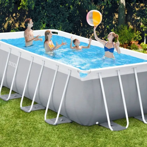 Piscină Intex 26792 10874 l/ Cu cadru/ Gray photo 5