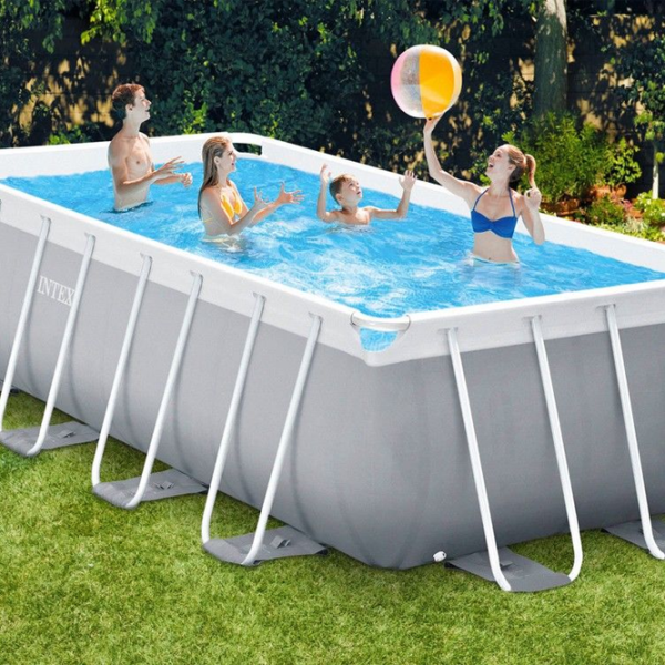Piscină Intex 26792 10874 l/ Cu cadru/ Gray photo 5