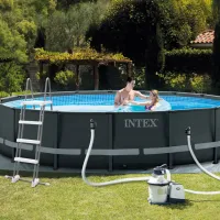 Piscină Intex 26326 19156 l/ Cu cadru/ Gray photo 4