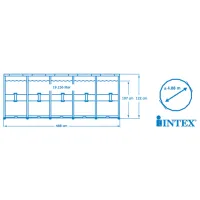 Piscină Intex 26326 19156 l/ Cu cadru/ Gray photo 6