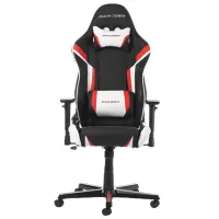 Scaun Gaming DXRacer Racing White Black photo 2