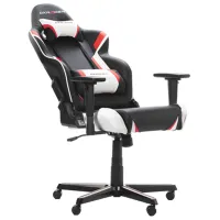 Scaun Gaming DXRacer Racing White Black photo 4