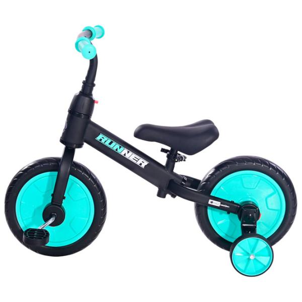 Bicicletă fără pedale Lorelli Runner 11" Metal/ Turquoise Black photo 2 Bicicletă fără pedale Lorelli Runner 11" Metal/ Turquoise Black photo 2
