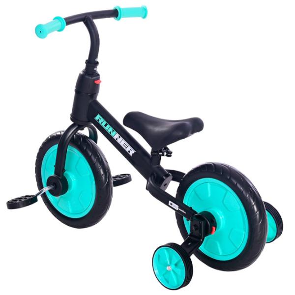 Bicicletă fără pedale Lorelli Runner 11" Metal/ Turquoise Black photo 3 Bicicletă fără pedale Lorelli Runner 11" Metal/ Turquoise Black photo 3