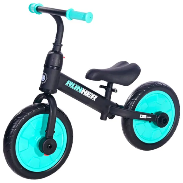 Bicicletă fără pedale Lorelli Runner 11" Metal/ Turquoise Black photo 4 Bicicletă fără pedale Lorelli Runner 11" Metal/ Turquoise Black photo 4