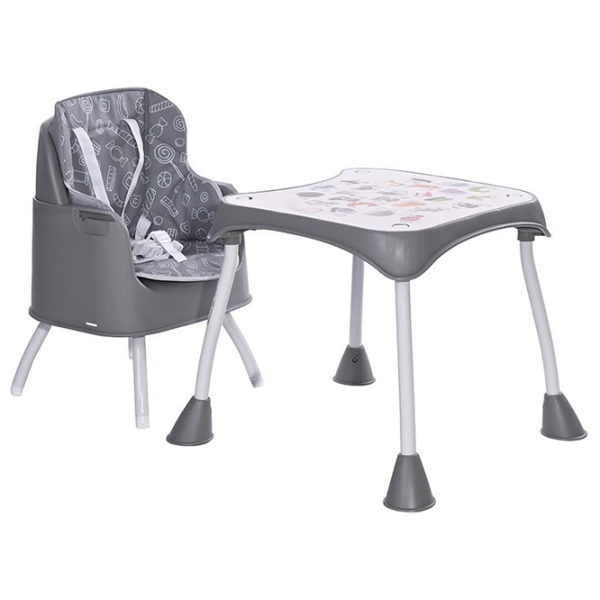 Scaun de masă Lorelli Trick (10100492137) Transformer/ 6 luni / Gray  photo 3 Scaun de masă Lorelli Trick (10100492137) Transformer/ 6 luni / Gray  photo 3