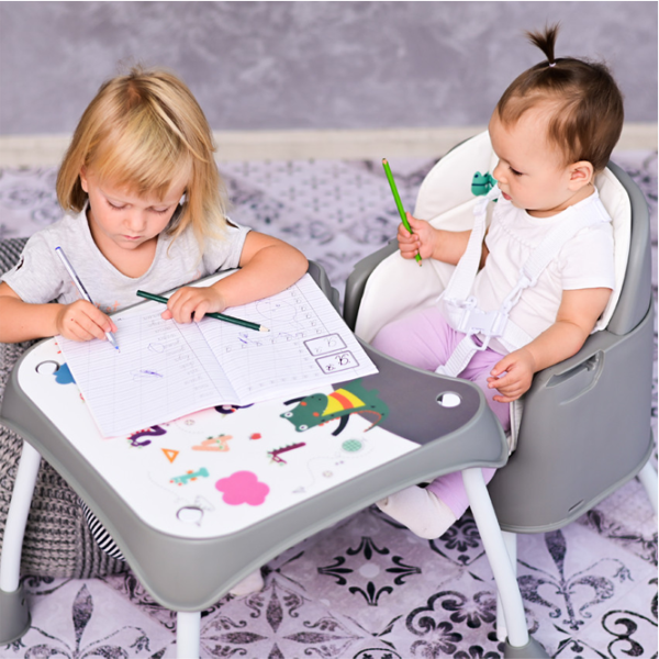 Scaun de masă Lorelli Trick (10100492137) Transformer/ 6 luni / Gray  photo 6 Scaun de masă Lorelli Trick (10100492137) Transformer/ 6 luni / Gray  photo 6