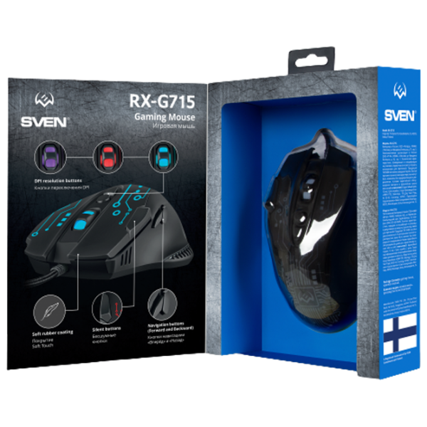 Мышь Sven RX-G715 USB/ Черный photo 14