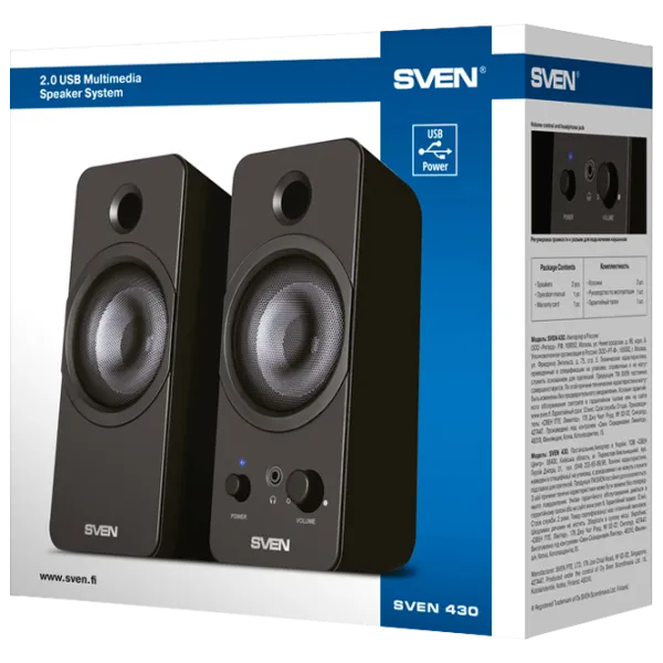 Sistem audio Sven 430 Black photo 5