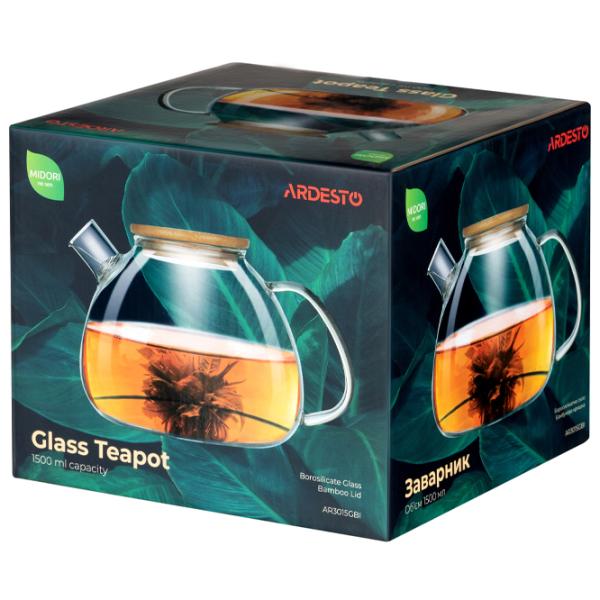 Заварочные чайники Ardesto Midori AR3015GBI 1.5 л 1.5 л/ Прозрачный photo 6