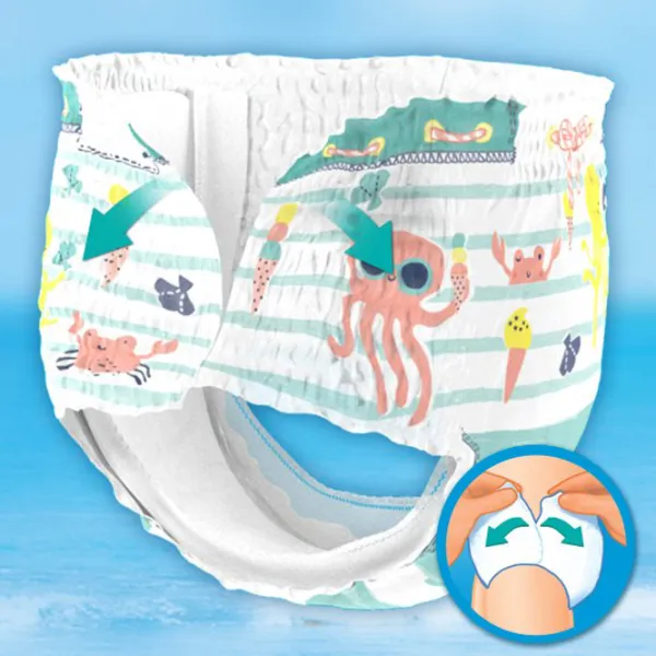 Scutece pentru copii Pampers Inot Midi 3 6 - 11 kg / 12 buc photo 5