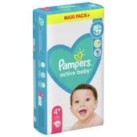 Scutece pentru copii Pampers Active Baby Jumbo Plus Maxi+ 4 10 - 15 kg / 58 buc. photo 2