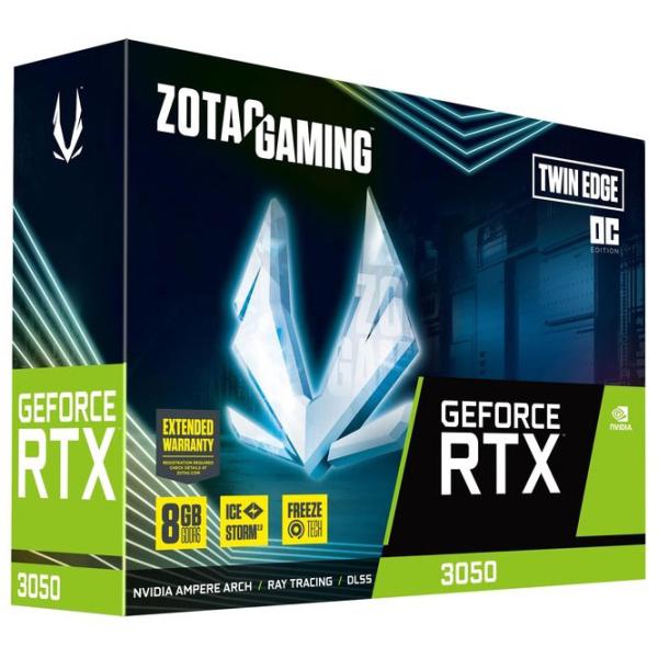 Видеокарта Zotac GeForce RTX 3050 Twin Edge OC PCI Express 4.0 / 8 ГБ photo 6