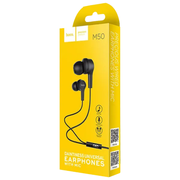 Căști Hoco M50 Black Cu fir/ Personal photo 4 Căști Hoco M50 Black Cu fir/ Personal photo 4