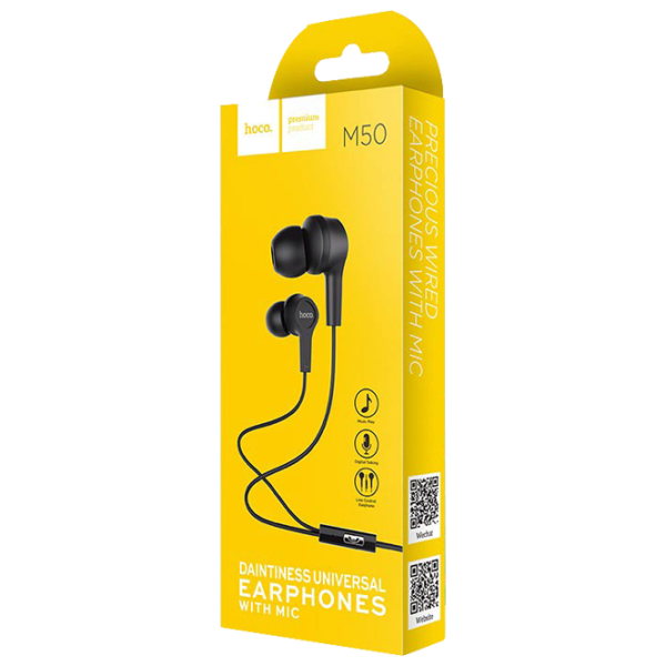 Căști Hoco M50 Black Cu fir/ Personal photo 4 Căști Hoco M50 Black Cu fir/ Personal photo 4