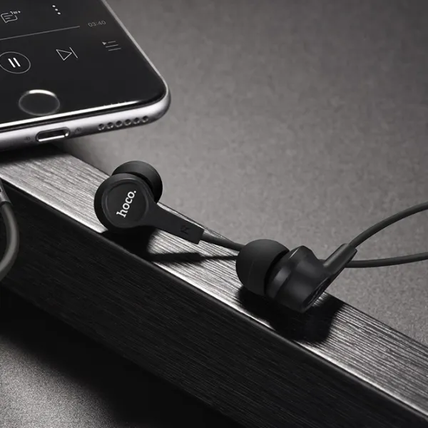 Căști Hoco M50 Black Cu fir/ Personal photo 5 Căști Hoco M50 Black Cu fir/ Personal photo 5