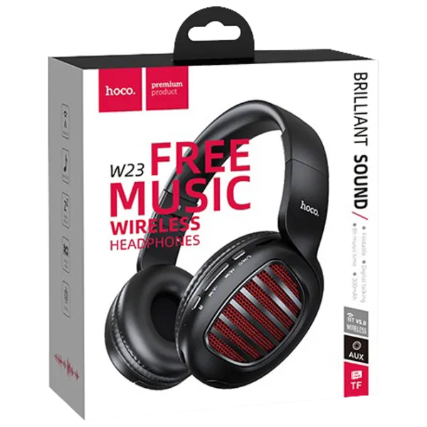 Наушники Hoco W23 Brilliant Sound Черный Беспроводные/ Персональный photo 3 Наушники Hoco W23 Brilliant Sound Черный Беспроводные/ Персональный photo 3