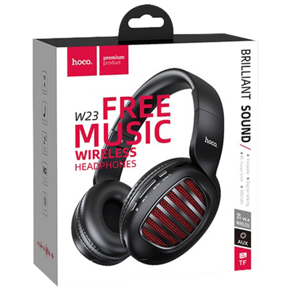 Наушники Hoco W23 Brilliant Sound Черный Беспроводные/ Персональный photo 3 Наушники Hoco W23 Brilliant Sound Черный Беспроводные/ Персональный photo 3