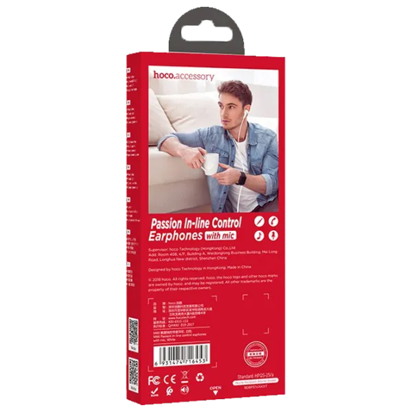Наушники Hoco M66 Белый Проводная/ Персональный photo 4 Наушники Hoco M66 Белый Проводная/ Персональный photo 4