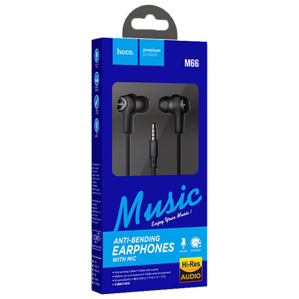 Căști Hoco M66 Black Cu fir/ Personal photo 3