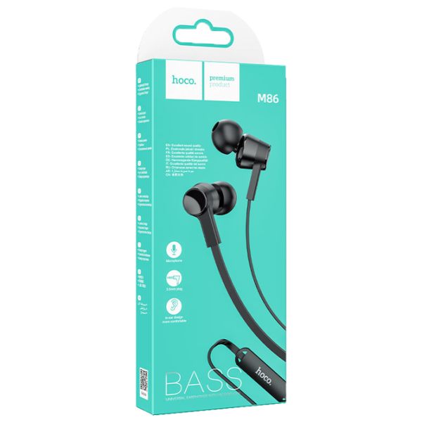 Căști Hoco M86 Black Cu fir/ Personal photo 3 Căști Hoco M86 Black Cu fir/ Personal photo 3