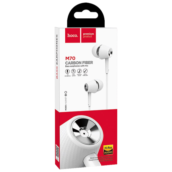 Căști Hoco M70 White Cu fir/ Personal photo 3