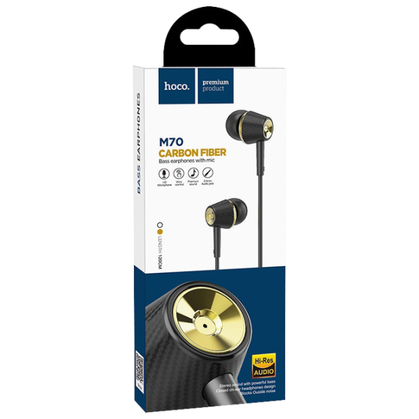 Наушники Hoco M70 Черный Проводная/ Персональный photo 3 Наушники Hoco M70 Черный Проводная/ Персональный photo 3