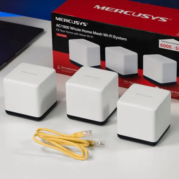 Маршрутизатор Mercusys Halo H50G(3-pack) 600 Мбит/ с/ 1300 Мбит/ с/ Белый photo 4