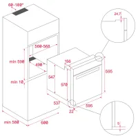 Cuptor încorporabil Teka HCB 6435 2615 W/ Inox photo 6